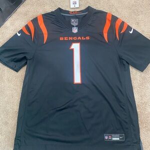 NFL Cincinnati Bengals Black and Orange Ja’Marr Chase Jersey
